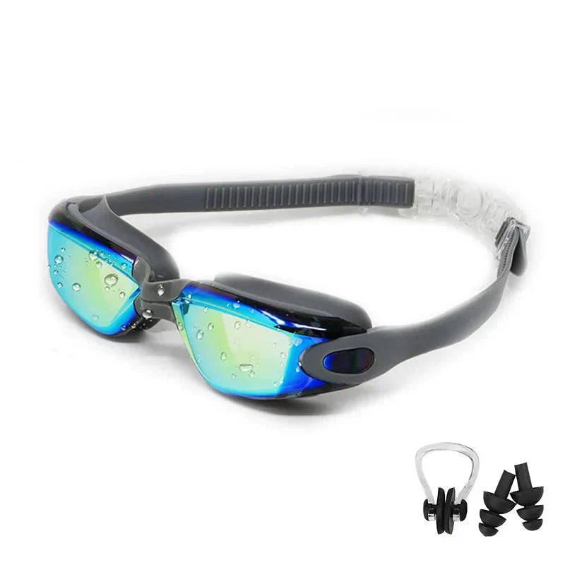 Swimming Goggles for Men & Women β Anti-Fog UV Protection, Waterproof, Adjustable Silicone Swim Goggles for Adults & Kids